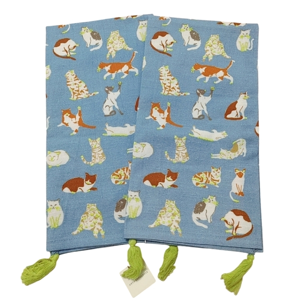 Anthropologie Cat Love Dish Towels